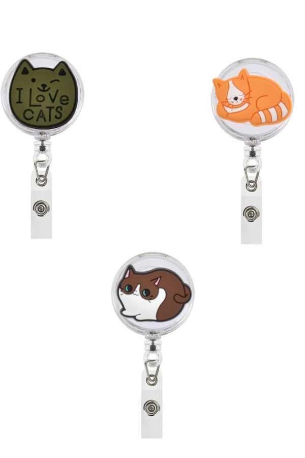 Prendedor retráctil para tarjeta de identificación - Mascotas
