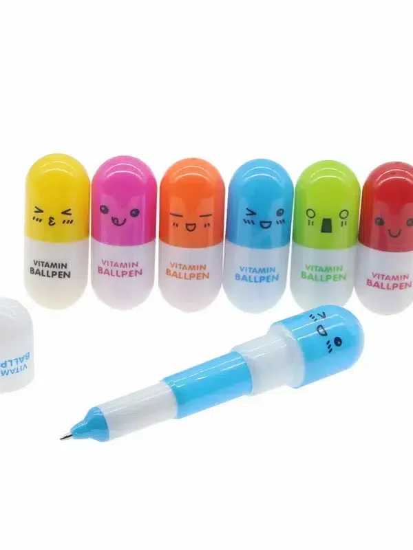 Lapicera Mini con forma de capsula x 1 unidad.