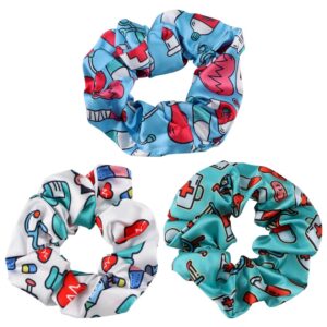 Colitas de pelo estampados medicina-enfermería.