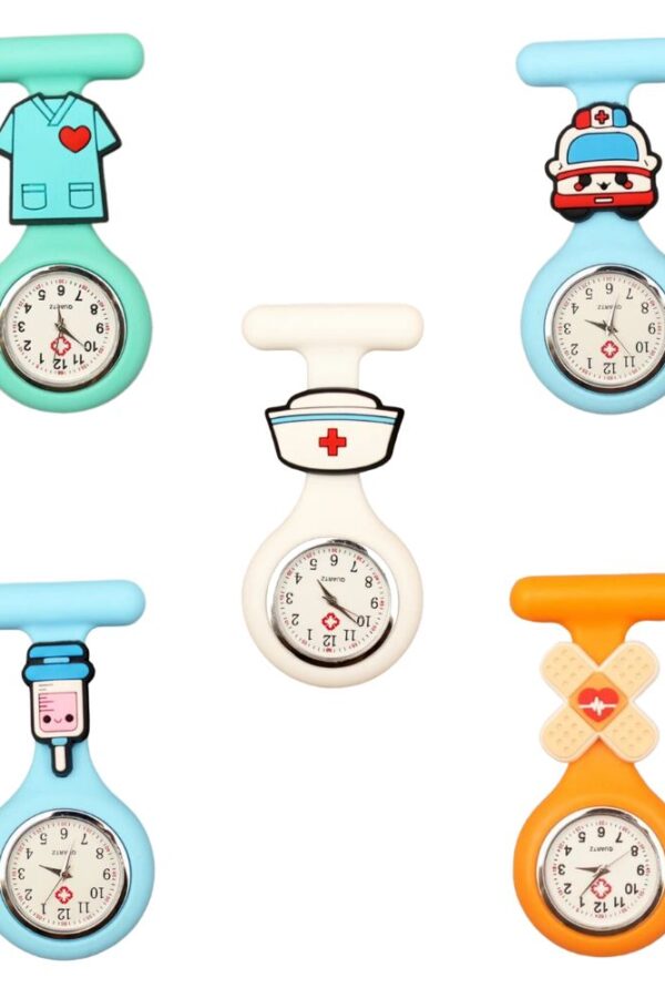 Reloj de Enfermería con Charm – Divertido y Colorido