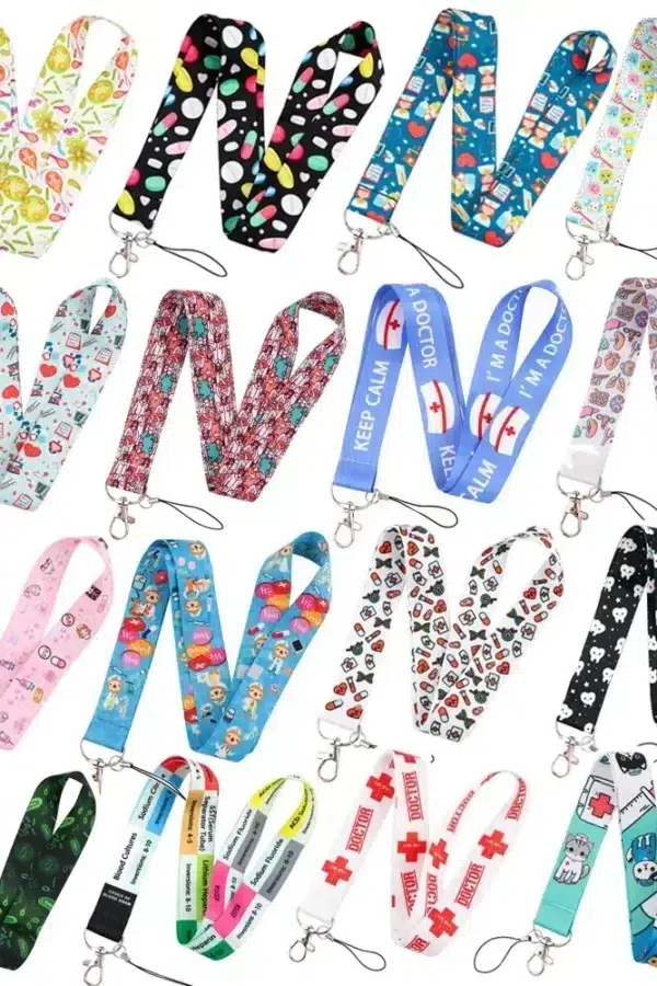 Cordón/Cinta para tarjeta de identificación o llaves, con diseños.