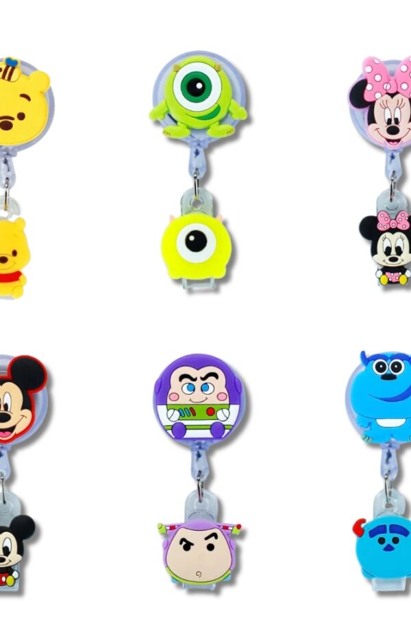 Prendedor retráctil - Diseños Disney