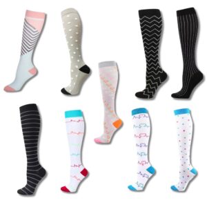 Medias de compresión unisex, diseños varios, L / XL