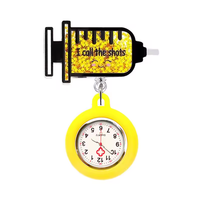 Reloj de silicona con prendedor retráctil para enfermería. - Imagen 10