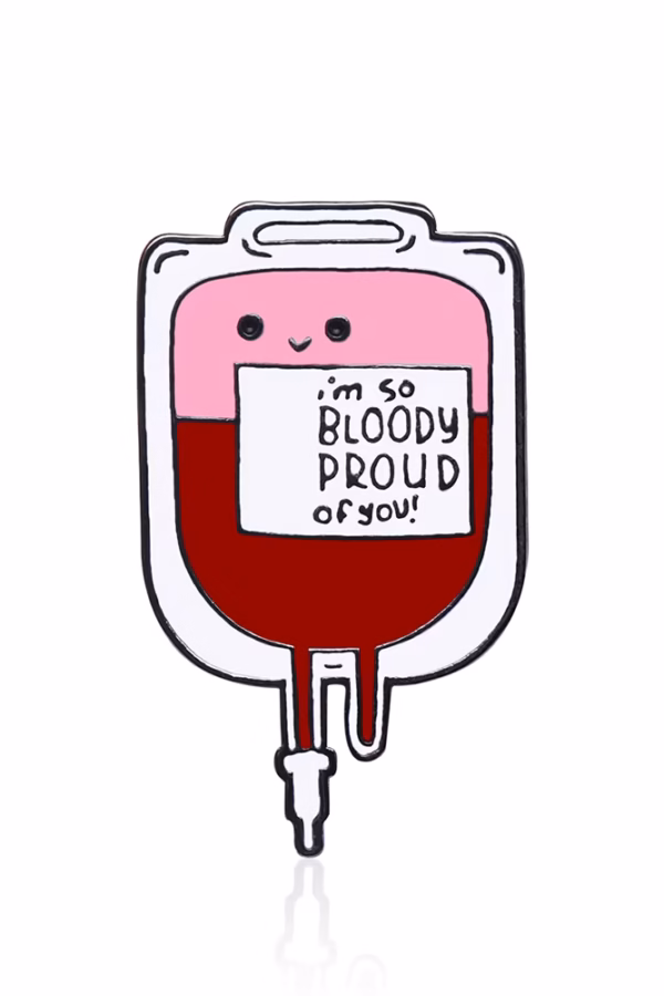 Pin bolsita de sangre hemoterapia
