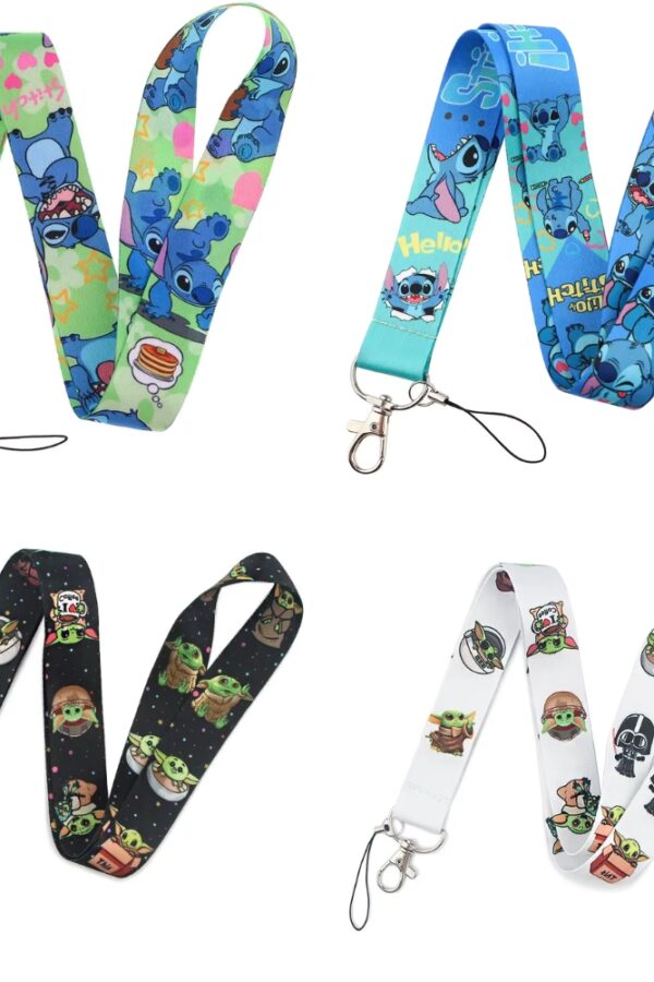 Cordon cinta para llaves o Porta ID con diseño películas