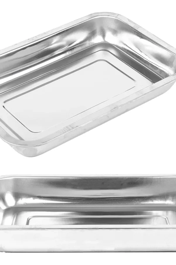 Bandeja de acero inoxidable – 31 x 21 x 4 cm.
