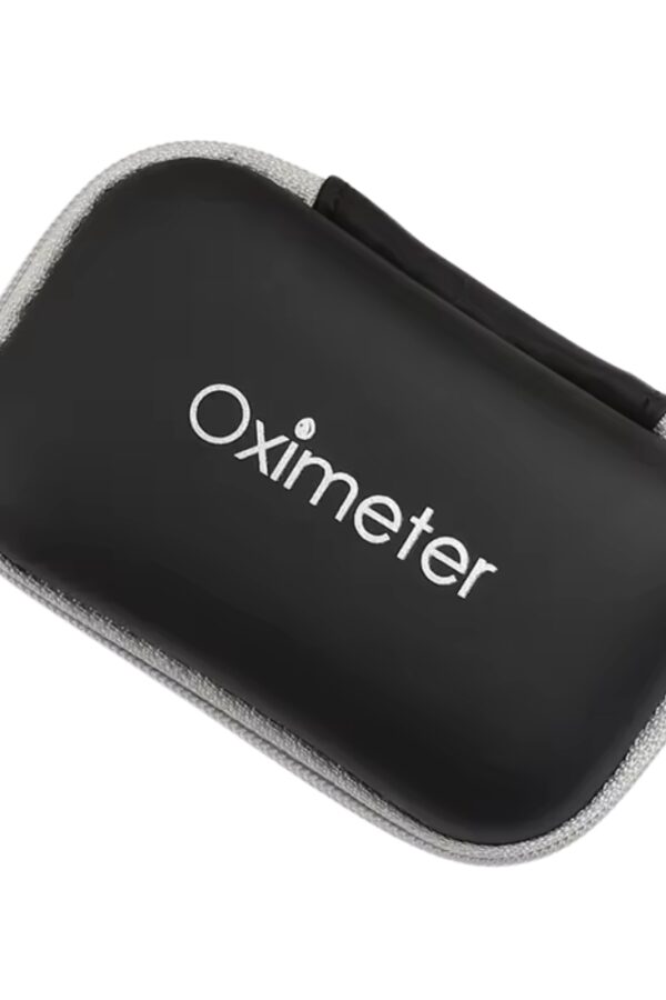 Funda rígida para oxímetro con cierre.