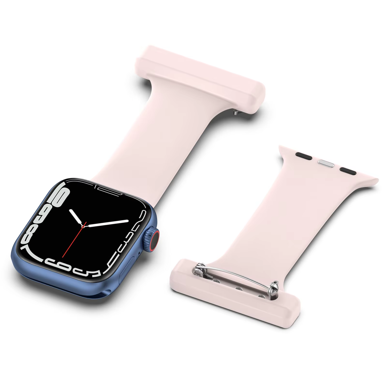 Correa para Apple Watch de silicona con prendedor colgante para enfermería - Imagen 10