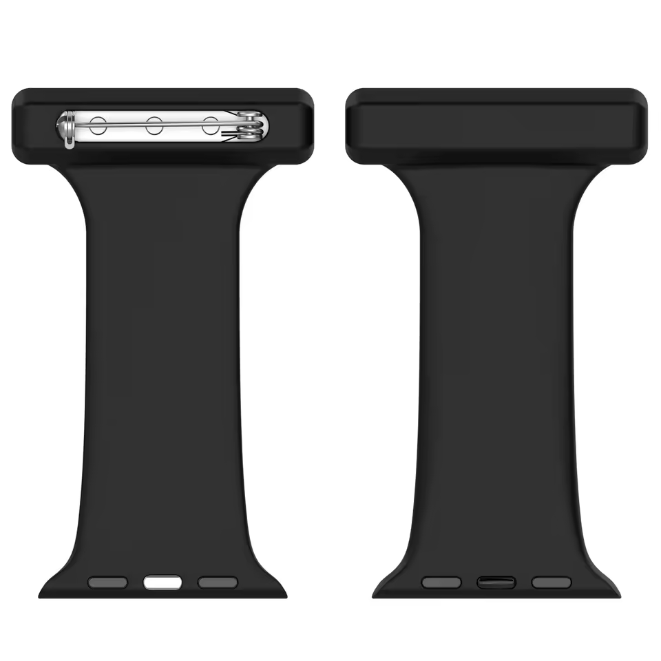 Correa para Apple Watch de silicona con prendedor colgante para enfermería - Imagen 5