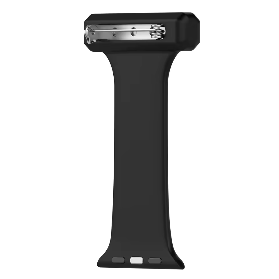Correa para Apple Watch de silicona con prendedor colgante para enfermería - Imagen 3