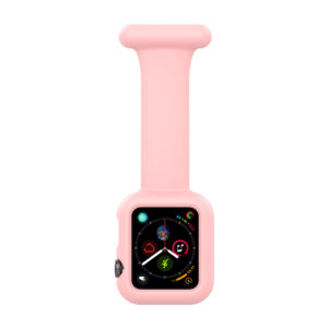 Funda para Apple Watch de silicona con prendedor colgante para enfermería